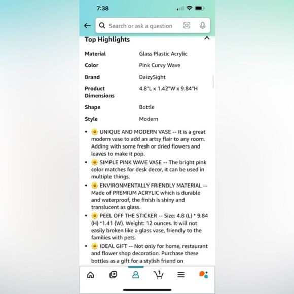 dopamine decor 2 funky vases - Picture 5 of 5